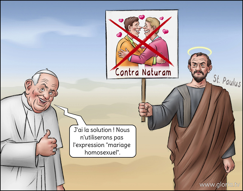 Mon sujet sur le pape francois a été effacé ? Meme pas le droit de  Bergoglio-contre-saint-paul