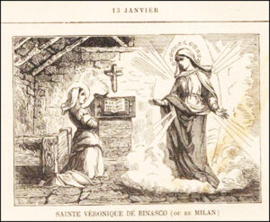 Sainte Véronique de Binasco ou de Milan, vierge, treize janvier