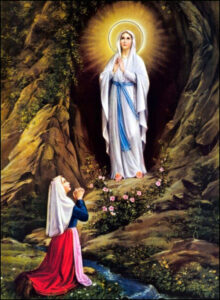 Apparition de la Bienheureuse Vierge Marie Immaculée à Lourdes , onze février