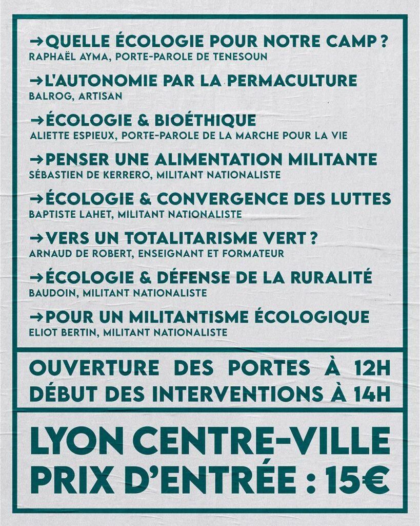 Forum de l'écologie intégrale à Lyon