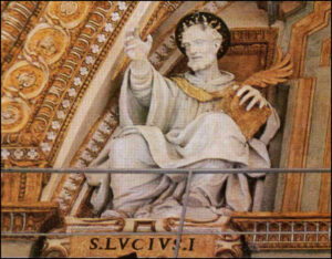 Saint Lucius Premier, pape et martyr, quatre mars