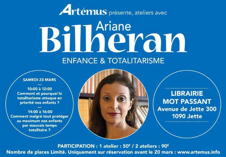 Artémus reçoit Ariane Bilheran à Bruxelles
