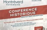 Conférence de Reynald Secher à Montréverd en Vendée