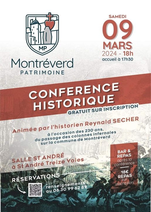 conférence de Reynald Secher à Montréverd en Vendée