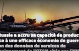 La Russie produit presque trois fois plus d’obus d’artillerie que les États-Unis et l’Europe réunis