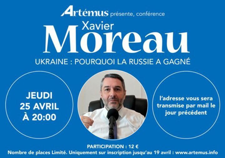 Xavier Moreau en conférence à Bruxelles le 25 avril