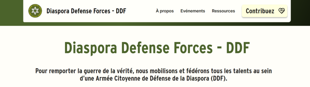 Diaspora Defense Forces, une "armée" juive sur sol français avec le soutien du ministère israélien de la diaspora