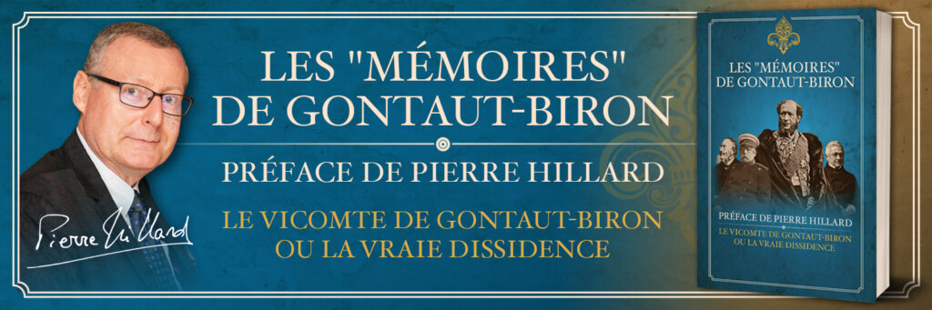 Les "mémoires" de Gontaut-Biron, préface de Pierre-Hillard