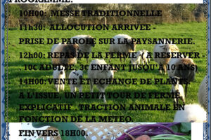 Printemps 2024 – Journée paysanne “Retour à la terre” organisée le 11 mai en pays Charolais / Dernier délai d’inscription : 1er mai !
