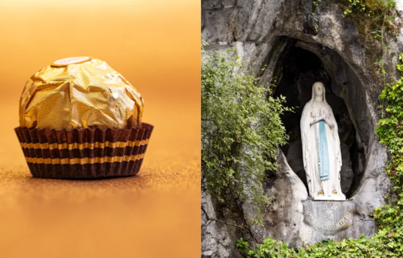 Ferrero-Rocher, chocolate inspirado em Nossa Senhora de Lourdes