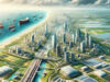 Gaza 2035 : les images générées avec l'IA, montrent des gratte-ciel futuristes, des champs solaires et des usines de dessalement d'eau dans la péninsule du Sinaï, un nouveau corridor ferroviaire à grande vitesse le long de la route Salah al-Din (la principale autoroute de Gaza qui relie la ville de Gaza à Rafah) et des plates-formes pétrolières au large du littoral de Gaza.