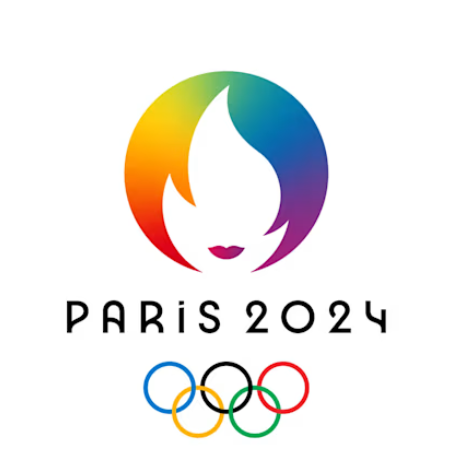 Logo des Jeux Olympiques de Paris 2024, version LGBT