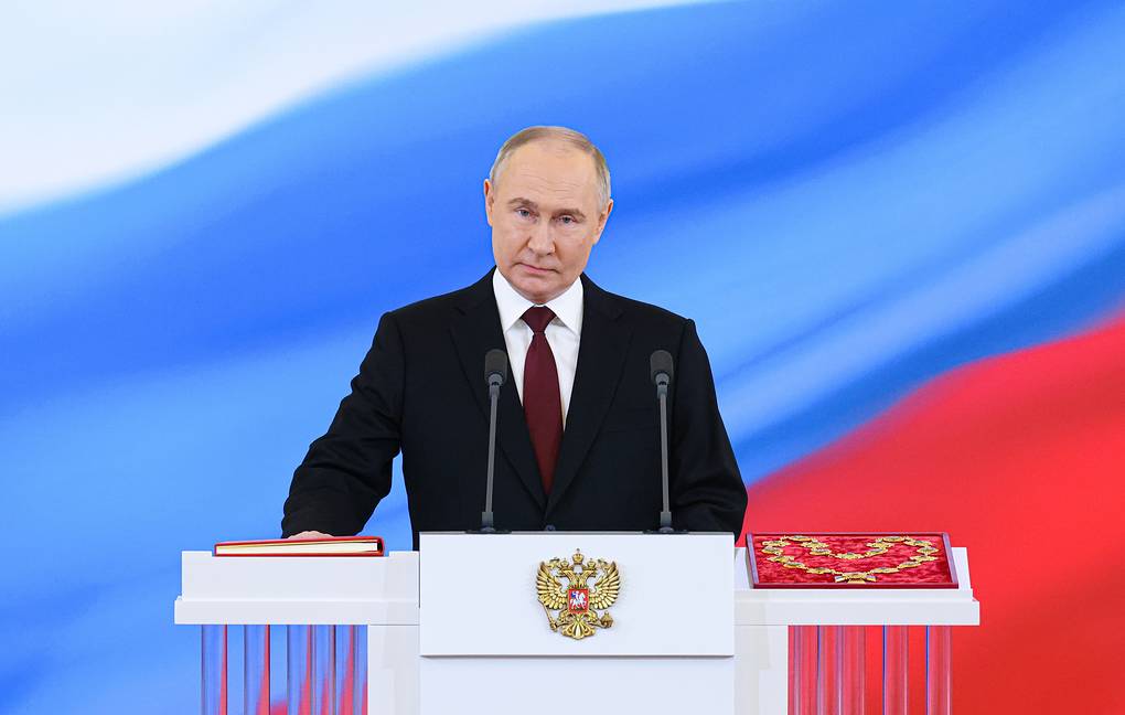 Poutine est investi président de la Russie pour la cinquième fois
