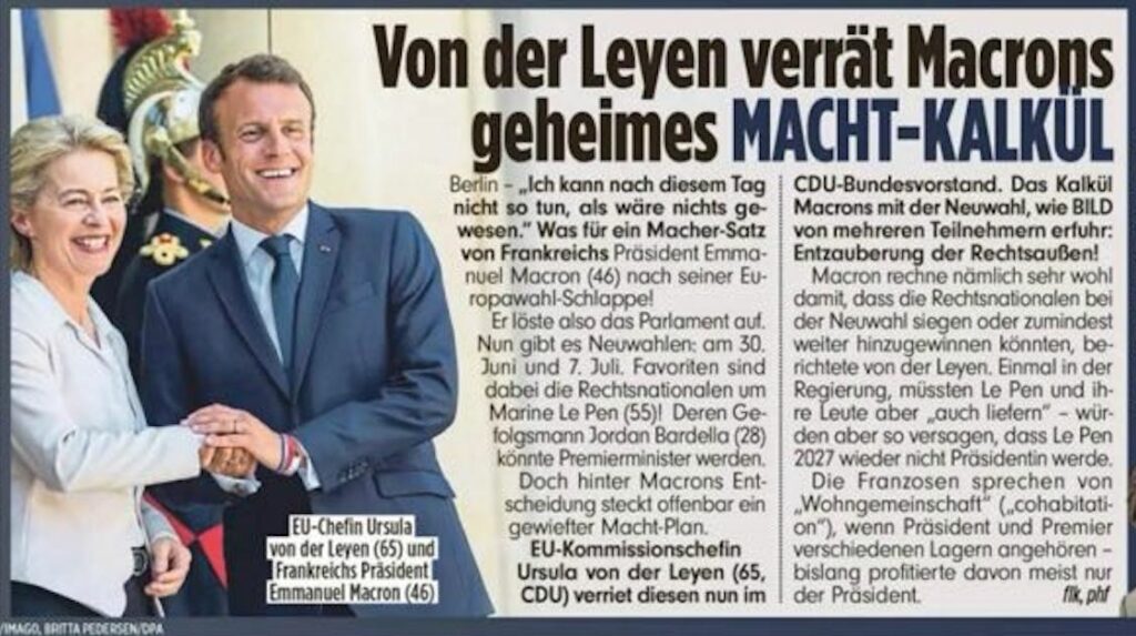 La dissolution de l'Assemblée nationale était programmée : Von der Leyen révèle le calcul de Macron