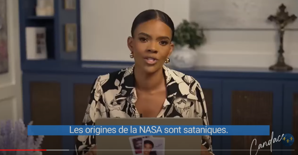 Candace Owens dénonce les origines sataniques de la NASA