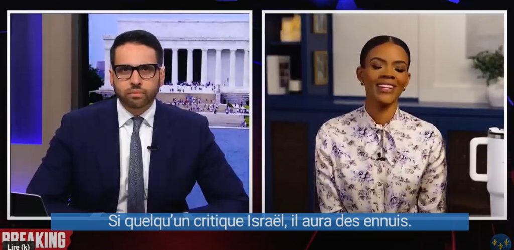 Candace Owens dénonce Netanyahou qui veut "contrôler l'Amérique"