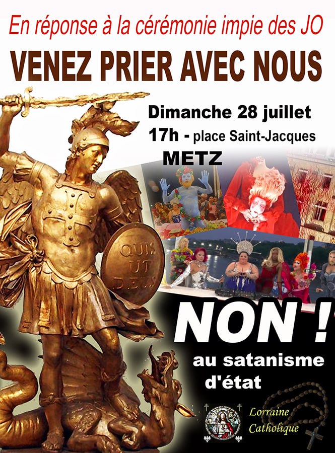 Chapelet de réparation du blasphème des JO ce dimanche à Metz