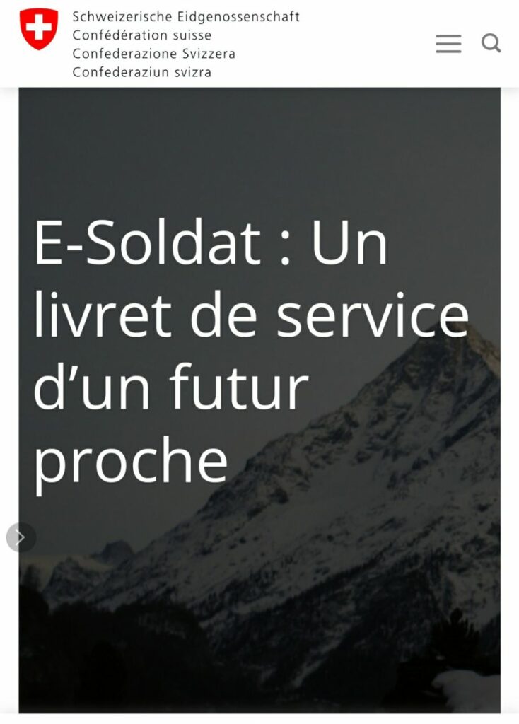 Le e-soldat suisse du futur