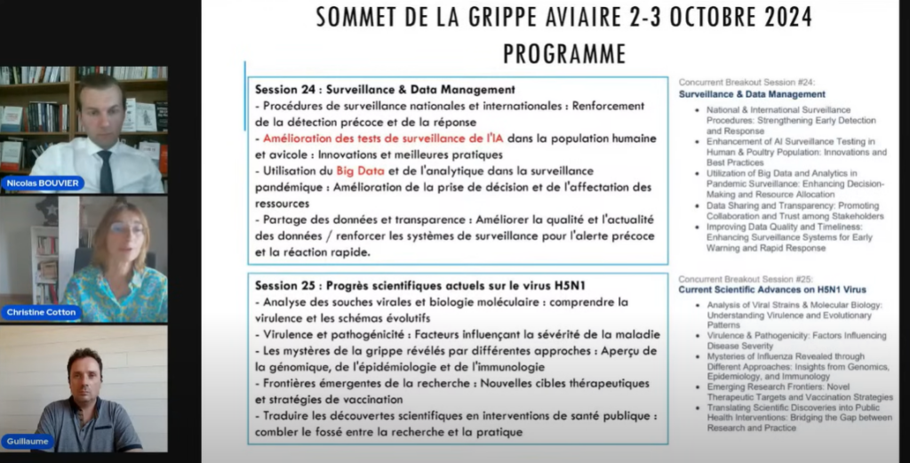 Christine Cotton analyse le programme du Sommet de la Grippe aviaire