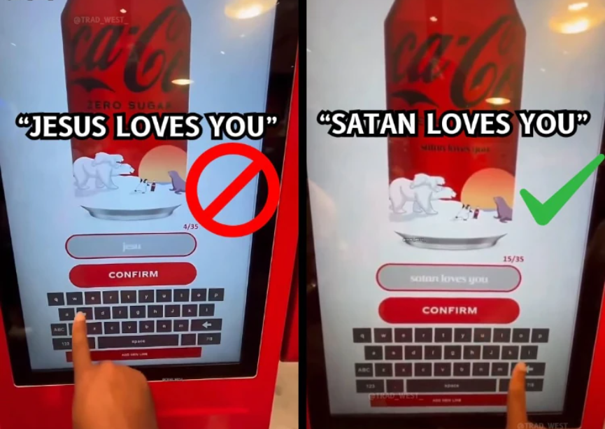 Coca-Cola vous permet de personnaliser votre cannette avec Satan, pas Jésus !