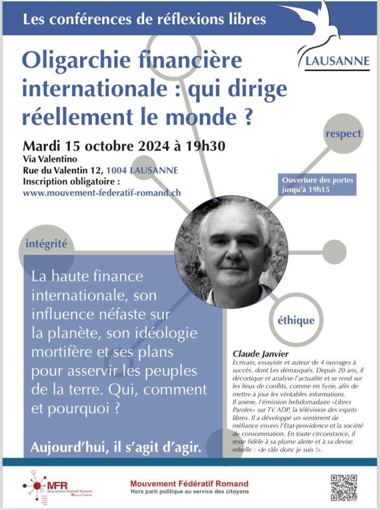 Claude Janvier à Lausanne le 15 octobre 2024