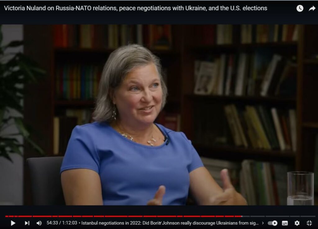 Victoria Nuland et le sabotage de la paix Kiev-Moscou en 2022