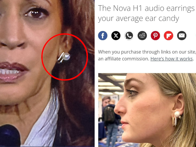 La boucle d'oreille de Kamala Harris était-elle une oreillette Bluetooth ?