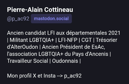 Responsable LGBT et candidat LFI arrêté pour le viol d'une enfant handicapée de 4 ans