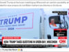 Donald Trump arrive à son meeting au volant d’un camion poubelle après que Joe Biden a traité ses électeurs d’ordures