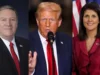 Donald Trump, Mike Pompeo et Nikki Haley