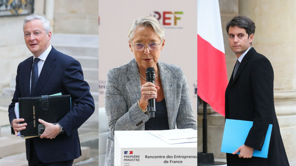 Le récent rapport du Sénat pointe les responsabilités de Bruno Le Maire, Elisabeth Borne, Gabriel Attal et Emmanuel Macron dans le dérapage du déficit