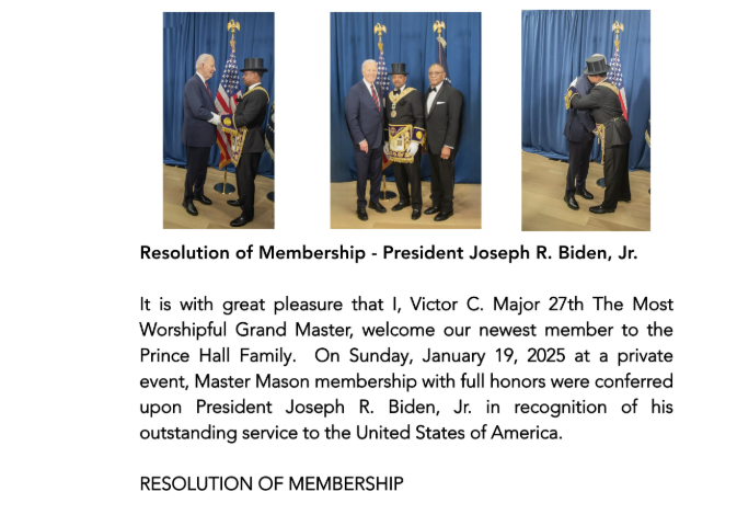 Joe Biden franc-maçon