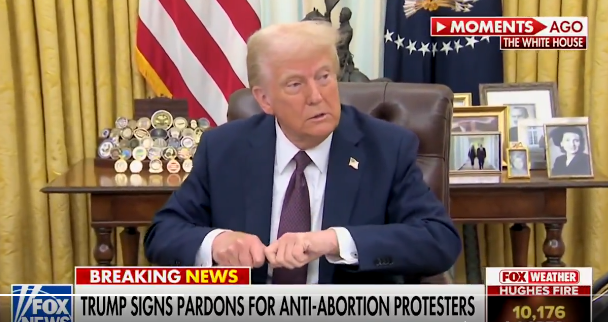 Le président Trump a gracié les prisonniers pro-vie