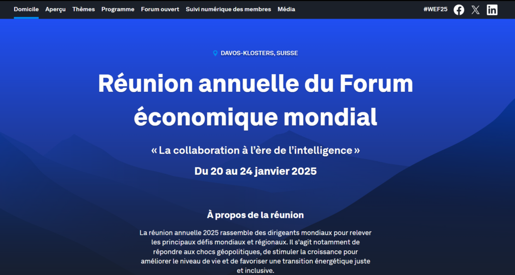 Le Forum économique mondial de Davos prépare l'ère de l'IA