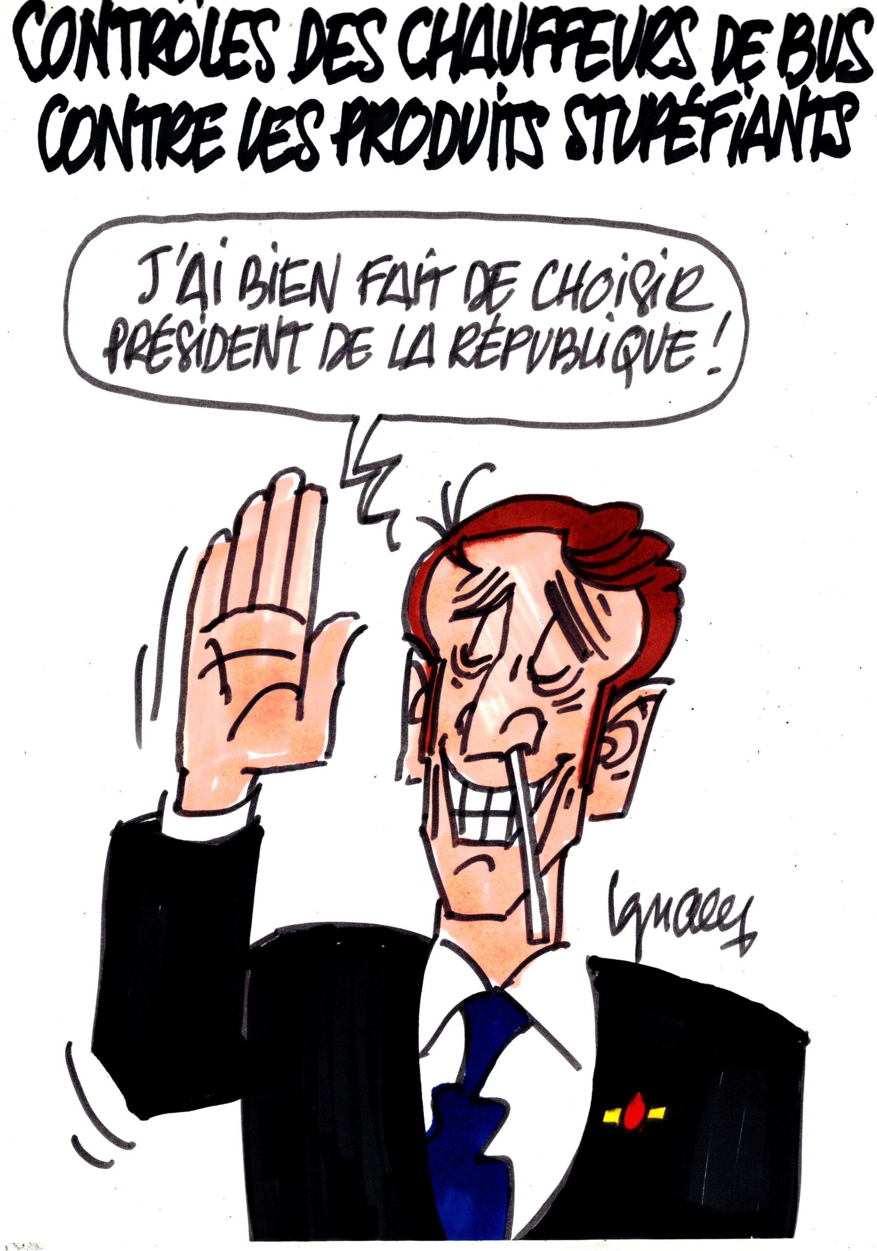 Ignace – Contrôle des chauffeurs de bus