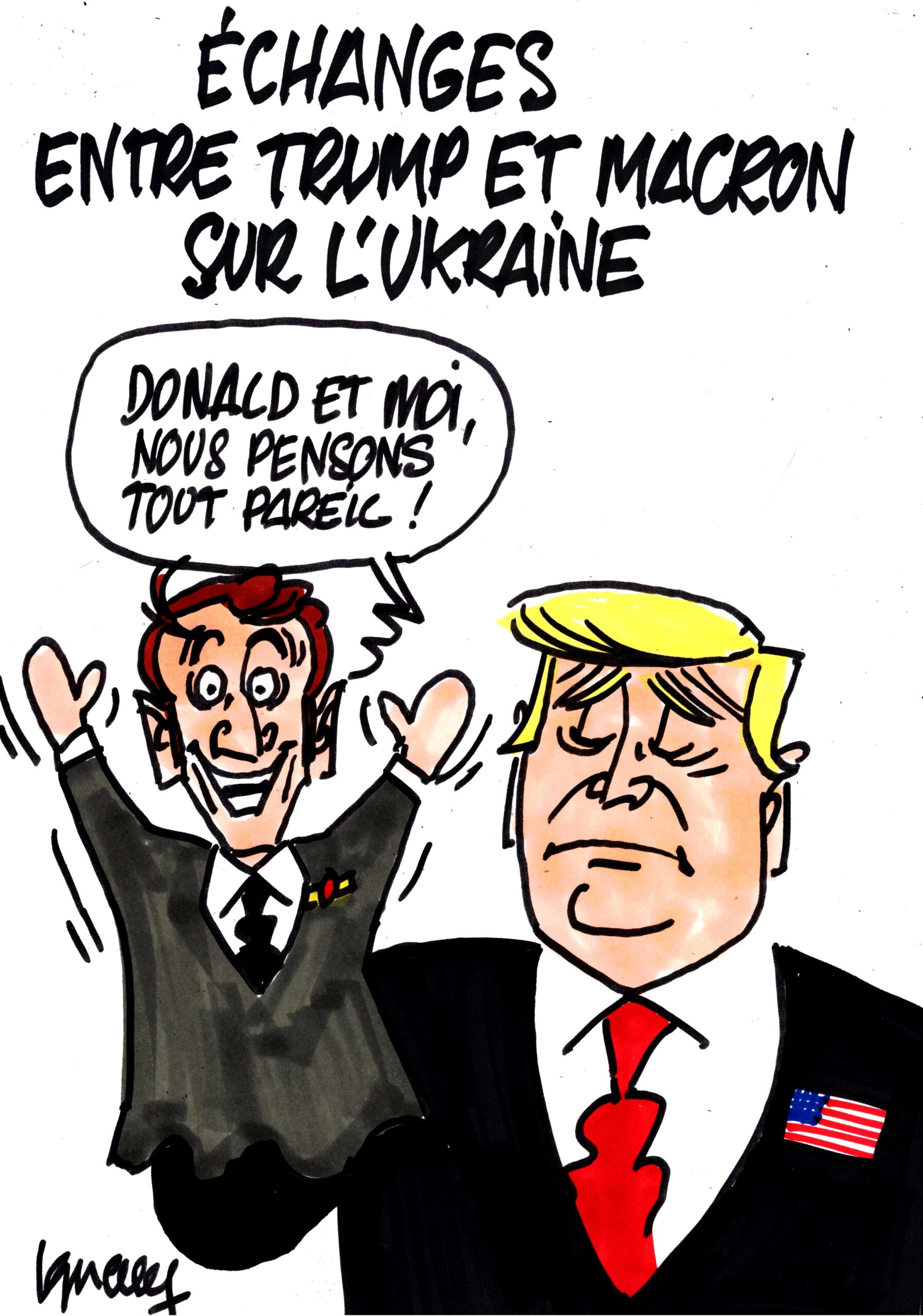 Ignace - Échanges entre Trump et Macron