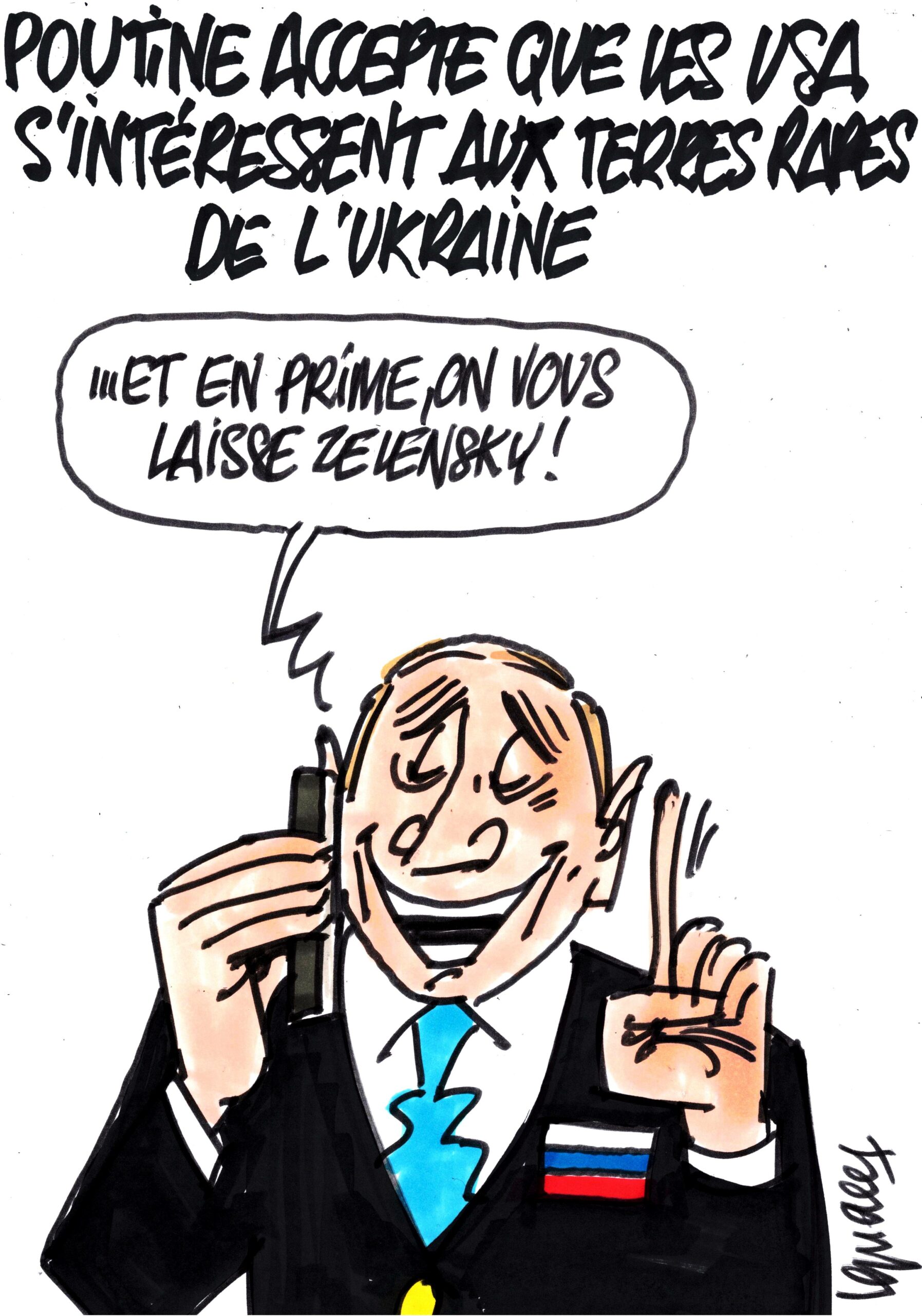 Ignace - Poutine accepte que les USA s'intéressent aux terres rares de l'Ukraine