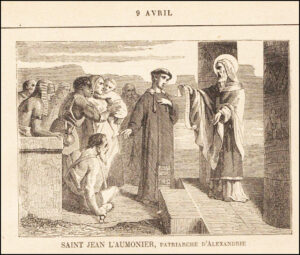 Saint Jean l'Aumônier, Patriarche d'Alexandrie, neuf avril