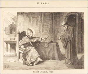 Saint Jules 1er, Pape, douze avril