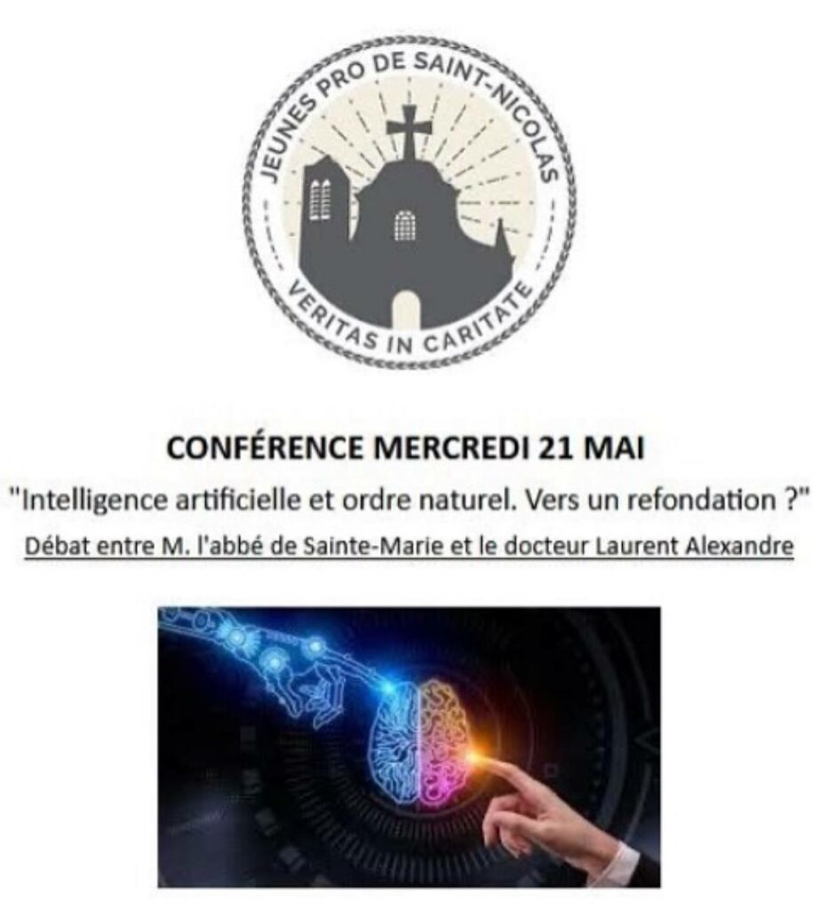 Débat sur le transhumanisme entre M. Laurent Alexandre et M. l'Abbé de Sainte-Marie