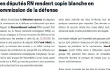 Les députés RN n’ont pas travaillé !, par André MURAWSKI