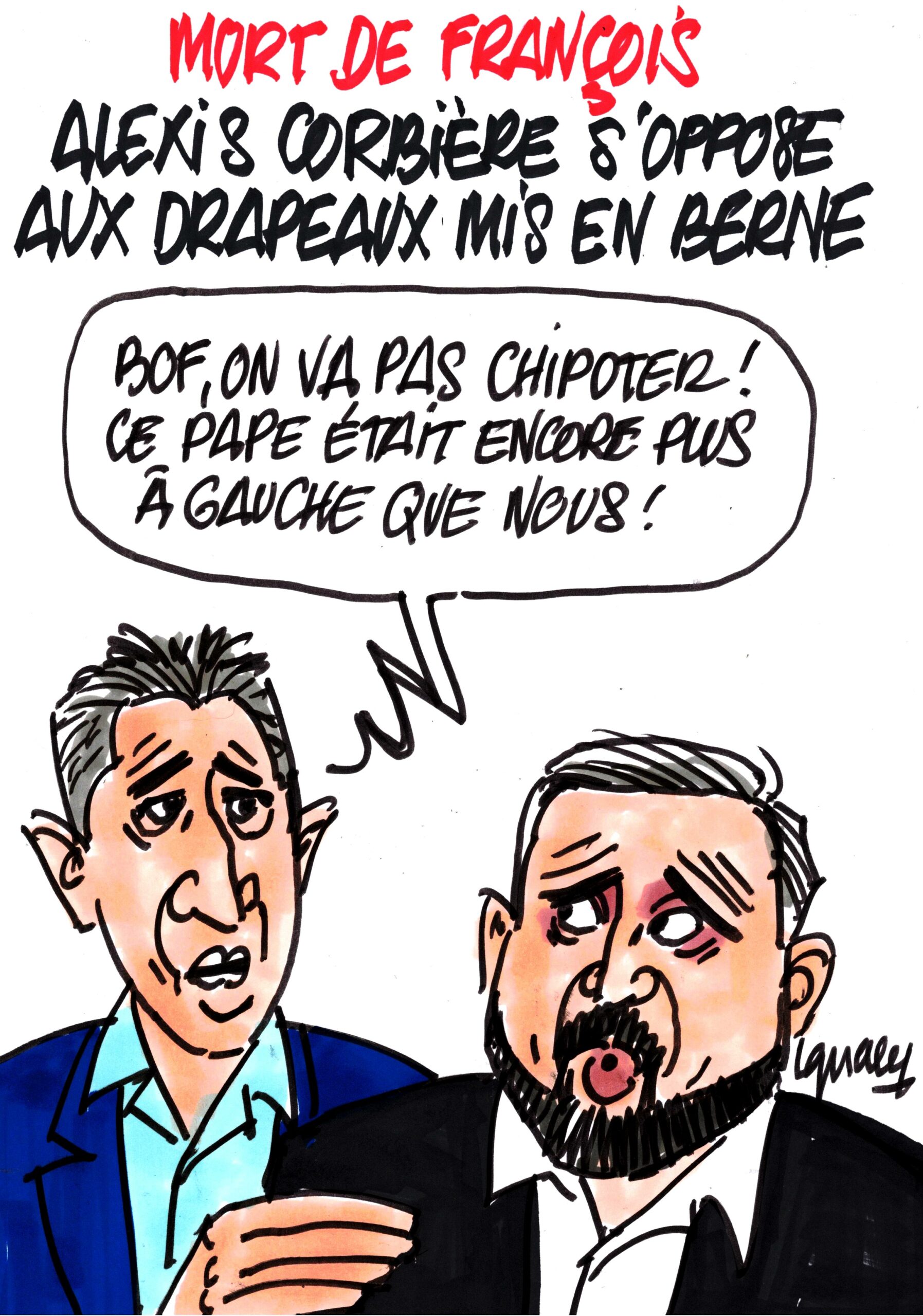 Ignace - Alexis Corbière contre la mise en berne des drapeaux
