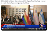 Etats-Unis – Les capitales d’État dirigées par les démocrates adoptent des drapeaux officiels de la « fierté » LGBT pour contourner les interdictions