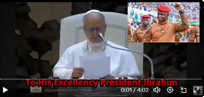 Un faux discours de Léon XIV généré par IA pour faire l'éloge du président du Burkina Faso