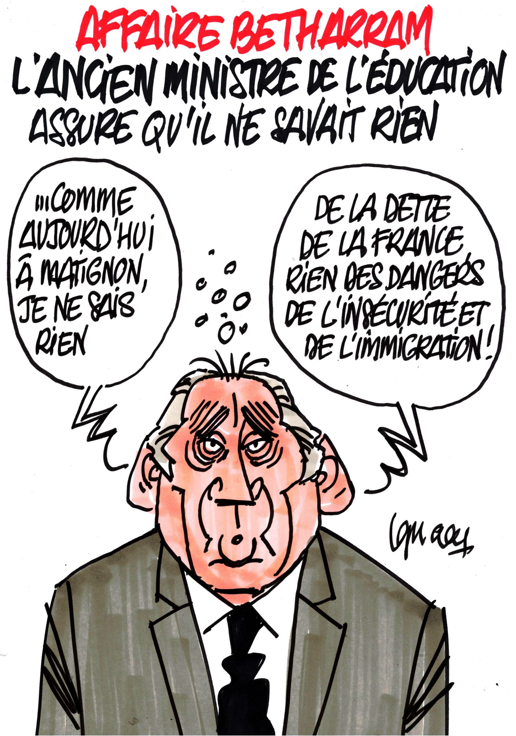 Ignace - Bayrou affirme qu'il ne savait pas