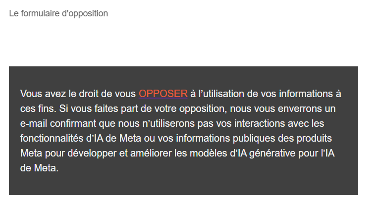 Meta veut s'emparer de vos données pour nourrir son Intelligence Artificielle