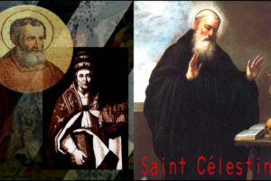 L'anniversaire de saint Pierre de Morone confesseur. D'abord anachorète, il fut créé pape sous le nom de Célestin V.