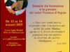 L’association saint Thomas d’Aquin organise une session de philosophie du 12 au 14 juillet 2025