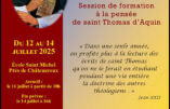 L’association saint Thomas d’Aquin organise une session de philosophie du 12 au 14 juillet 2025