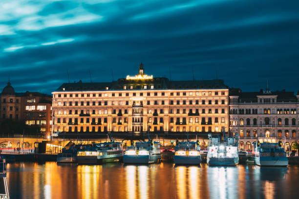 Le Grand Hôtel de Stockholm, Suède, ou se réunit le groupe du Bilderberg, juin 2025